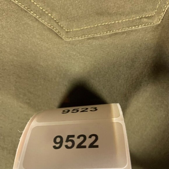 LOGO Lori Goldstein Women's Green Floral Embroidered Boyfriend Pants Size 4 9522 - Picture 16 of 16